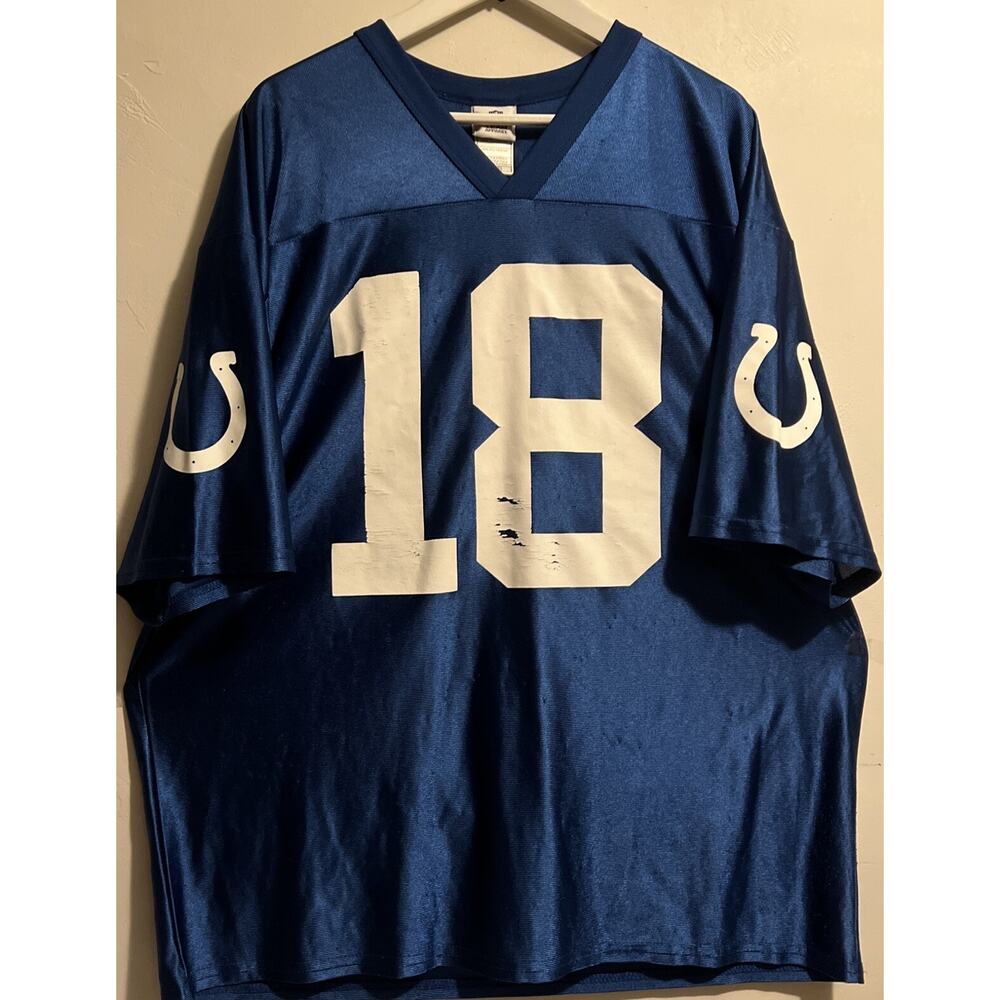 Peyton Manning #18 Indianapolis Colts NFL Team Apparel Football Jersey Size XL